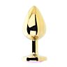 Plug analny Toosh Metal Butt Plug Large Stone z ozdobną podstawą Rosa