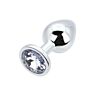Plug Analny Toosh Metal Butt Plug Medium z kamieniem Plata