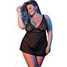 Bielizna BABY DOLL & G-SET BLACK L/XL