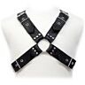 Arnesy męskie LEATHER BODY Buckles Harness z regulacją