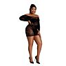 Sukienka Moonlight Lingerie Mini z odkrytymi ramionami Plus Size