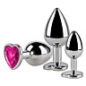 Plugs analne S Pleasures Metal LIA blue z delikatnym designem