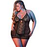 Zestaw bielizny Loviux CHEMISE & G-SET BLACK L/XL