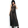 Babydoll CHILIROSE CR 3883 z seksownym rozcięciem.