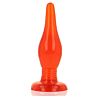 Plug analny BAILE RED SOFT TOUCH 14.2 CM z przyssawką