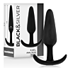 Plug analny BLACK&SILVER Kael z uchwytem