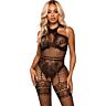 Bodystocking Leg Avenue bezszwowe z koronki