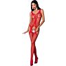 Bodystocking Passion Woman BS072 z koronką i otworem