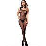 Bodystocking SUBBLIME 952037 z diamentami i asymetrycznym dekoltem