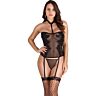 Zestaw Lingerie S Pleasures Floral z koronką