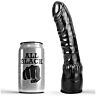 Dildo All Black 20 cm realistyczne, wygięte