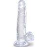 Dildo realistyczne KING COCK Clear 15,2 cm