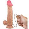 Realistyczne dildo z przesuwną skórą i pilotem Pretty Love Sliding Skin