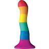 Dildo PRIDE Colors Wave 17 cm z przyssawką