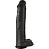 Penis Realistyczny King Cock Czarny 38cm
