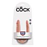 Dildo KING COCK U-kształt 12,7 cm | Realistyczne doznania
