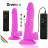 Dildo realistyczne DIVERSIA 18 cm z wibracją
