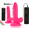 Dildo DIVERSIA 17 cm z wibracją i elastycznością