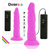 Dildo DIVERSIA 23 cm z wibracją i elastycznością
