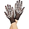 Guantes Music Legs z rysunkiem szkieletu na Halloween