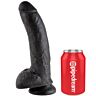 Dildo KING COCK 22,9 CM z kulkami