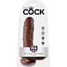 Dildo KING COCK 8" z realistycznym dotykiem