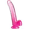 Dildo King Cock Clear 20.3 cm z realistycznym kształtem