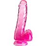 Dildo realistyczne KING COCK 13.5 cm z kulkami