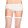 Tanga Leg Avenue Lace Ruffle z koronką i falbanami
