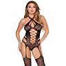 Teddy LEG AVENUE KINK 89367 | Kwiatowa koronka i siateczka