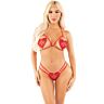 LEG AVENUE Komplet bielizny z sercami