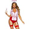 Kostium pielęgniarki LEG AVENUE COSTUMES czerwono-biały S