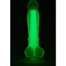 Dildo Luminous Zielony 17,5cm