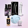 Zestaw premium dla niej z wibratorem Satisfyer i szklanym dildo