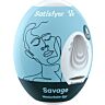 Masturbator Satisfyer Eggs Savage | Elastyczny materiał Hydro-Active