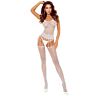 Bodystocking Passion BS119 z kwiatowym wzorem