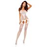Bodystocking Passion BS121 z efektem podwiązki