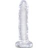 Dildo KING COCK Clear realistyczne 15,5 cm