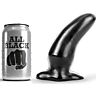 Plug anal ALL BLACK 13 cm zakrzywiony