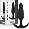 Korek analny BLACK&SILVER Hansel silikonowy