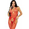 Bodystocking Leg Avenue z siatką bezszwową