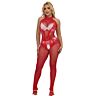 Bodystocking SUBBLIME Crotchless z wysokim kołnierzem