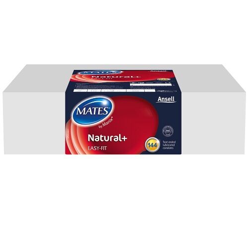 Prezerwatywy Mates Natural+ 144 Kliniczny Pakiet