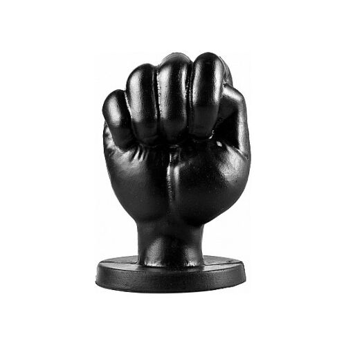 Zabawka analna ALL BLACK FIST 13 CM z hipoalergennym PVCD