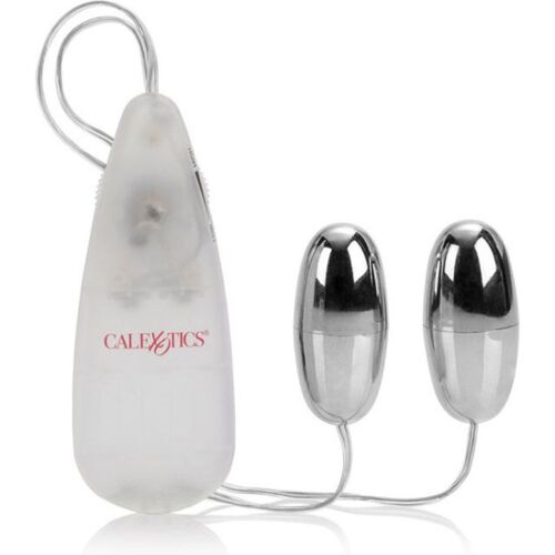 Wibratory CALEXOTICS VIBRATING BULLETS SILVER DUO podwójna stymulacja