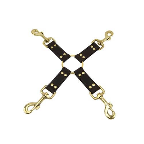 Uprząż Bound Nubuck Leather 4 Way Hog Tie