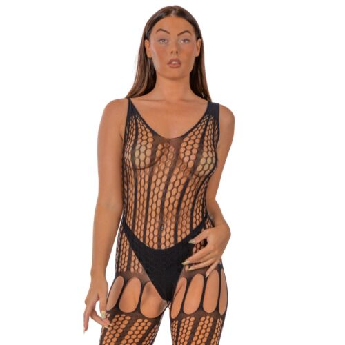 Bodystocking Lace z sznurowaniem z tyłu