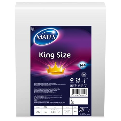 Prezerwatywy Mates King Size Szerszy rozmiar