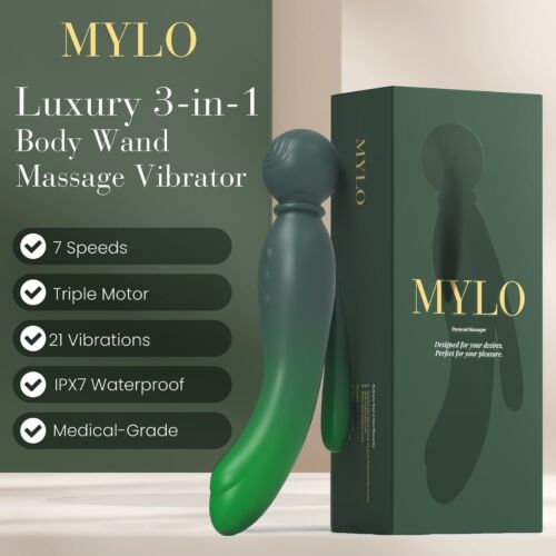 Masażer MYLO 3-w-1 o miękkim silikonie