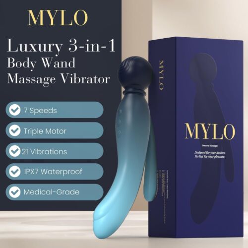 Wibrator MYLO 3-w-1 Body Wand Massager